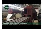 High Speed Double Rotary Egg Tray Machine Video