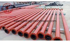 dragon uhmwpe - Model OD406 - mineral ore slurry pipeline made from UHMWPE