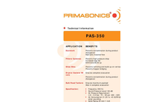 Prima - Model PAS 350 - Acoustic Cleaner - Brochure