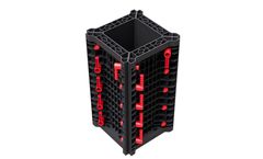 Geoplast - Model Geotub - Recycled Plastic Modular Formwork Panel for Square and Rectangular Columns