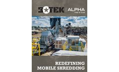 Alpha - Model 7400- 2100 - Hammer Mill Shredder for Scrap Metal- Brochure