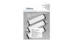 CECO Sethco - Pleated Polypropylene Filter Cartridges - Brochure
