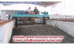 Compost Turner Machine, Groove Type Compost Turing Equipment - Video