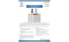 Kimplas - Model SDR 11 (ISOS5) - Crimp Type PE - Brass Trasition Fitting for Gas / Water - Brochure