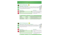 NITROGEN - Model MYR - Organic Liquid Nitrogen Fertilizer Brochure