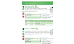 Model MYR - Organic Nitrogen Fertilizer with Calcium Brochure