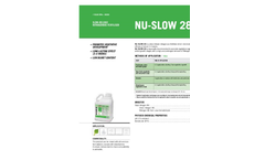 NU-SLOW - Model 28 - Slow Release Nitrogenous Fertiliser Brochure