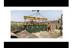Removal of HESCO Bastion Flood Barriers Using the HESCO Lifting Beam - Video
