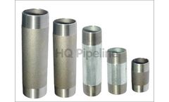 HQ Pipeline - Black & Galvanized Steel Nipples