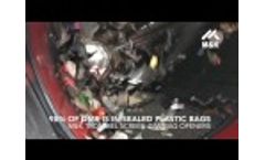 Trommel Screen with Bag Openers Video