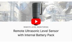 Wireless Ultrasonic Level Sensor for Remote Tank Level Monitoring