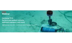 Free Webinar! Aanderaa DCS: Surface and seabed currents, sediment transport and more!