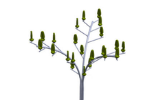 Newwind - Model WindPalm - Tree-Shaped Electricity Production System
