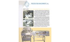 Pisces - Model AHF 225 - Automatic Single Operator System - Brochure