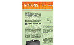 Rotons - Model TS50 - Grease Separators - Brochure