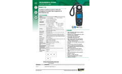 AEMC - Model 1110 - Lightmeter Data Logger Brochure
