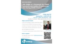 Webinar: ISO 55000 as framework for CMMS success & case studies during COVID-19 (April 24)