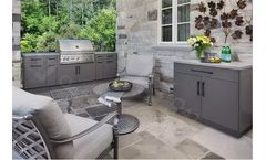 Mellow - Prefabricated 316L Stainless Steel Outdoor Kitchen Unit Cabinets Customized