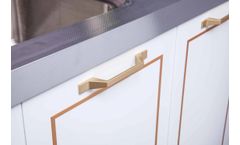 Mellow - Anti Stain Metal Laundry SS Cabinet Set Presoaking Sink Storage for Detergents