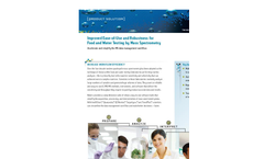 Improved Ease-of-Use and Robustness for Food and Water Testing by Mass Spectrometry