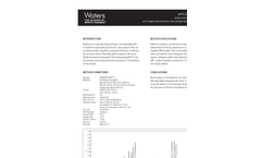 Explosives Separation by UltraPerformance Convergence Chromatography  (UPC2)