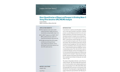 Application Note: Direct Quantification of Diquat and Paraquat in Drinking Water Samples Using Ultra-Sensitive UPLC/MS/MS Analysis 