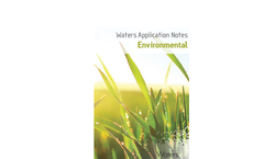 Waters Environmental Applications Notebook