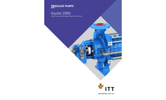 Goulds - Model 3393 - Pressure Multistage Ring Section Pumps Brochure