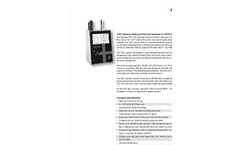 Particles Plus - Model 7301 and 7501 - Remote Airborne Particle Counter - Datasheet