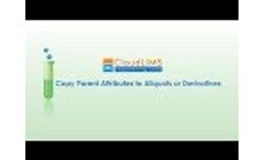 LIMS Software Tutorial: How to Copy Parent Attributes to Aliquots or Derivatives Video