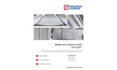 Progress Eco Pro-Slot - Wedge Wire Looped Screens - Brochure