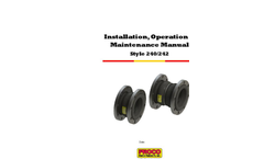Proco - Model Style 240/242 - Molded Single-Sphere Rubber Expansion Joints - Manual