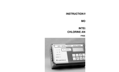IC Controls - Model 875-25 - Free Available Chlorine Analyzer With Sample Panel User Manual