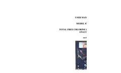 IC Controlc - Model 876-25 - Total Free Chlorine & pH Analyzer With Sample Panel User Manual