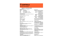 IC Controls - Model 210-C - Industrial Conductivity Analyzer Specifications