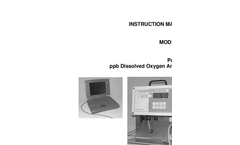 IC Controls - Model 869 - Portable ppb Dissolved Oxygen Analyzer - User Manual