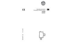 ifm - Model OGD580 - Photoelectric Distance Sensor - Brochure