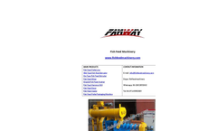 Wet type fish fed extruder machine