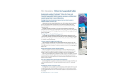Wet Chemistry - Filters for Suspended Solids Brochure