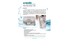 Pump Action Screen - PAS - Brochure