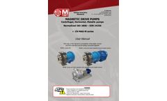  	M Pumps - Model CN MAG-M - Single Stage Volute Casing Pump -  Manual