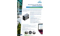 Envea - Model Cairsens PM - Miniature Micro-Sensors for Particulate Matters (PM) Monitoring - Brochure