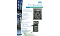Envea - Model PA-2 / PA2 - Gold Mercury Analyzer for Water and Aqueous Solutions in Process Applications - Brochure