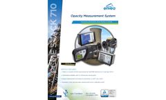 Envea - Model Stack 710 - Opacity Approved Particulate CEM System - Brochure