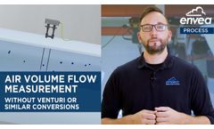 Air Volume Flow Measurement without Venturi or Diameter reduction, AirFlow P, ENVEA - Video