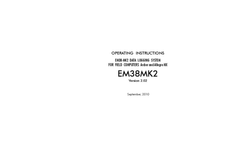 Model EM38-MK2 - Data Logging System Operating Instructions Manual