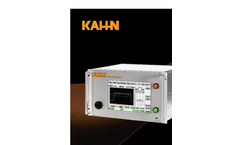 Kahn - Model 555 - Hydraulic Dynamometers Controller Brochure