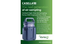 Casella - Model Vortex3 (Pro) - Casella Air Sampling Pump - Brochure