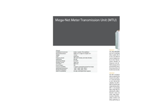 MegaNet Two-Way Wall Mount Meter Transmission Units Brochure
