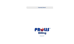 Prolis - Laboratory Billing Software Manual